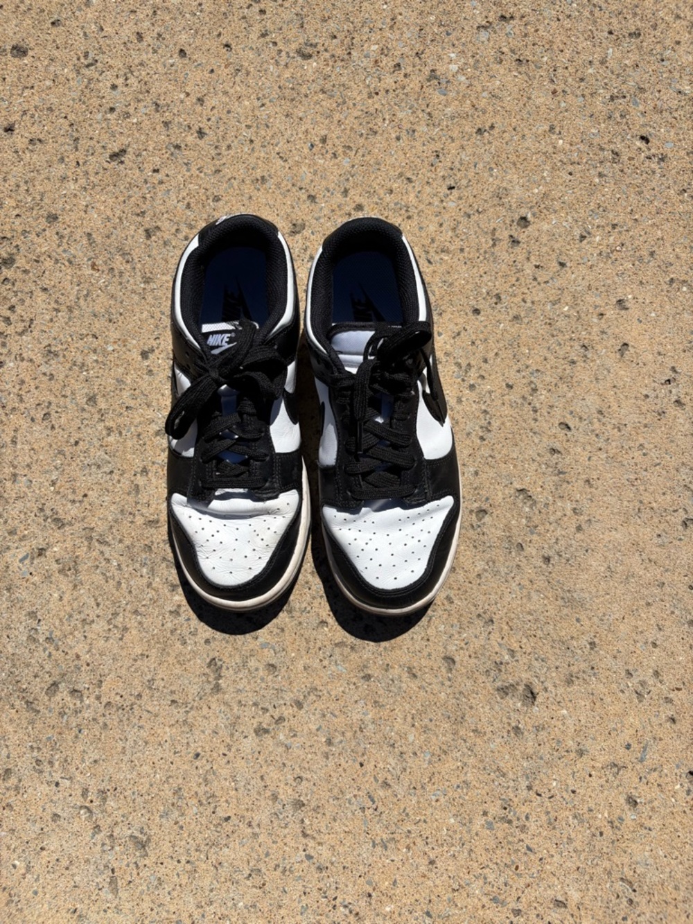 Nike Black and White Dubk Low-Top Sneakers